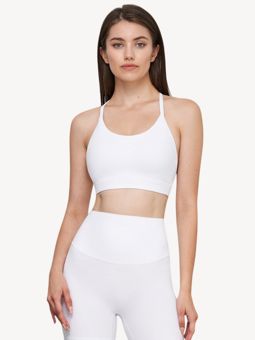 Cross-Back Sports Bra Tank — Free Size