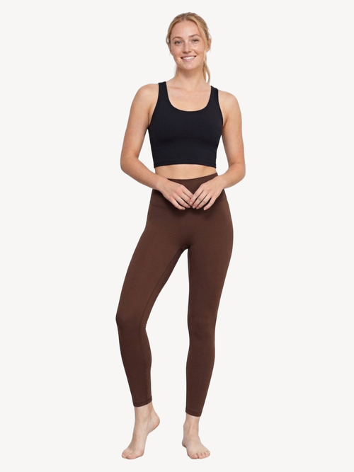 High Waist 9/10 Yoga Leggings — Free Size