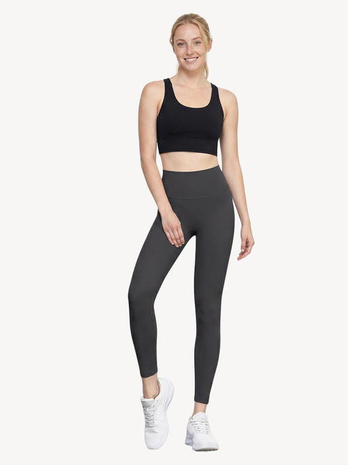 High Waist 9/10 Yoga Leggings — Free Size