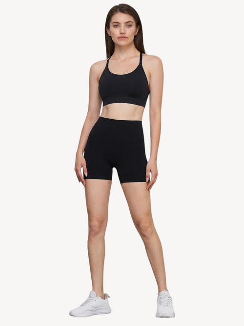 Cross-Back Sports Bra Tank — Free Size