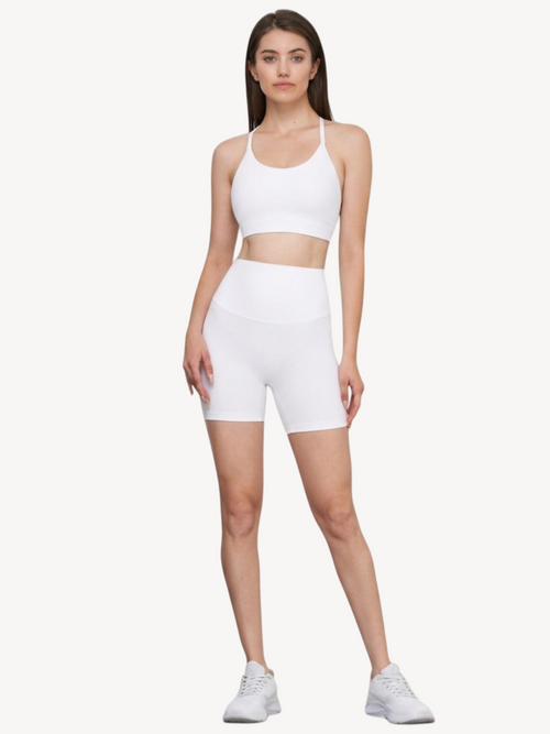 Cross-Back Sports Bra Tank — Free Size
