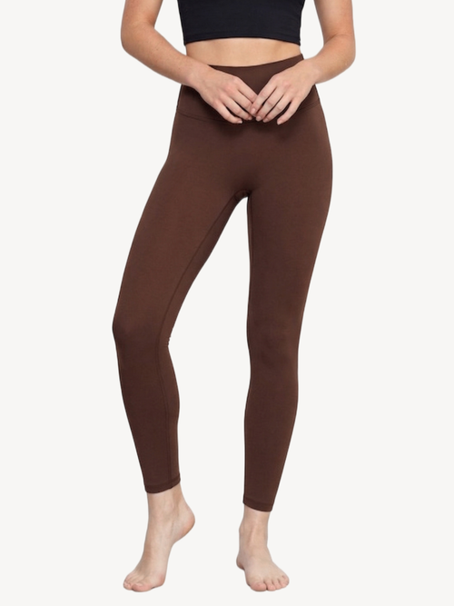 High Waist 9/10 Yoga Leggings — Free Size
