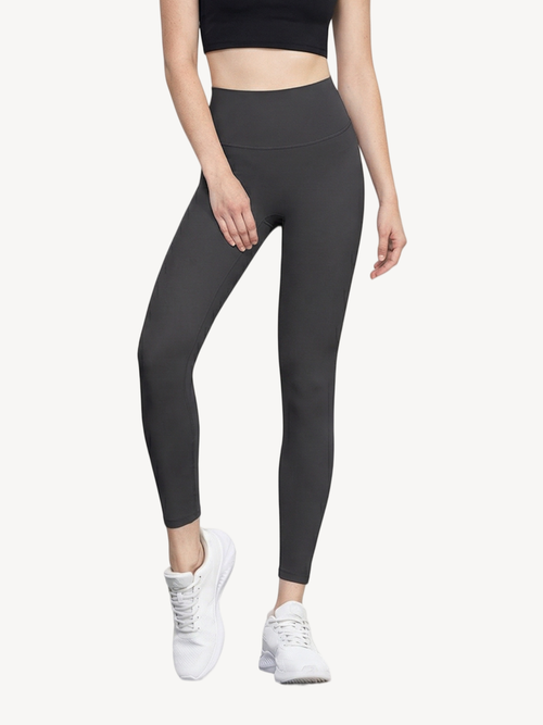 High Waist 9/10 Yoga Leggings — Free Size